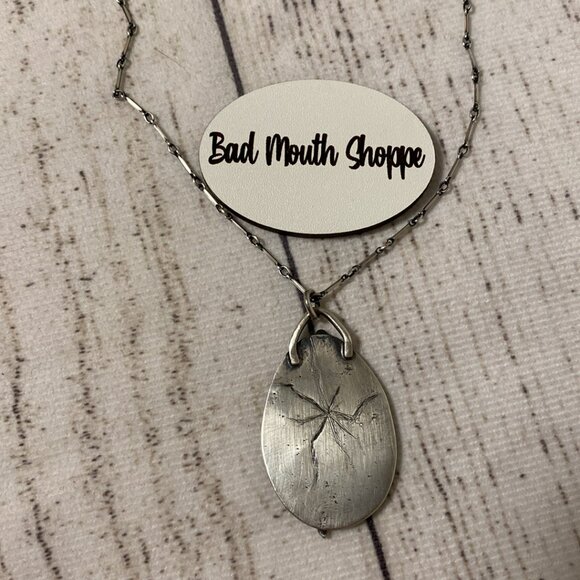 *Ruthless Fabrication Foxtrot Sterling Silver Cosmic Egg Snake Pendant Necklace - Picture 2 of 5
